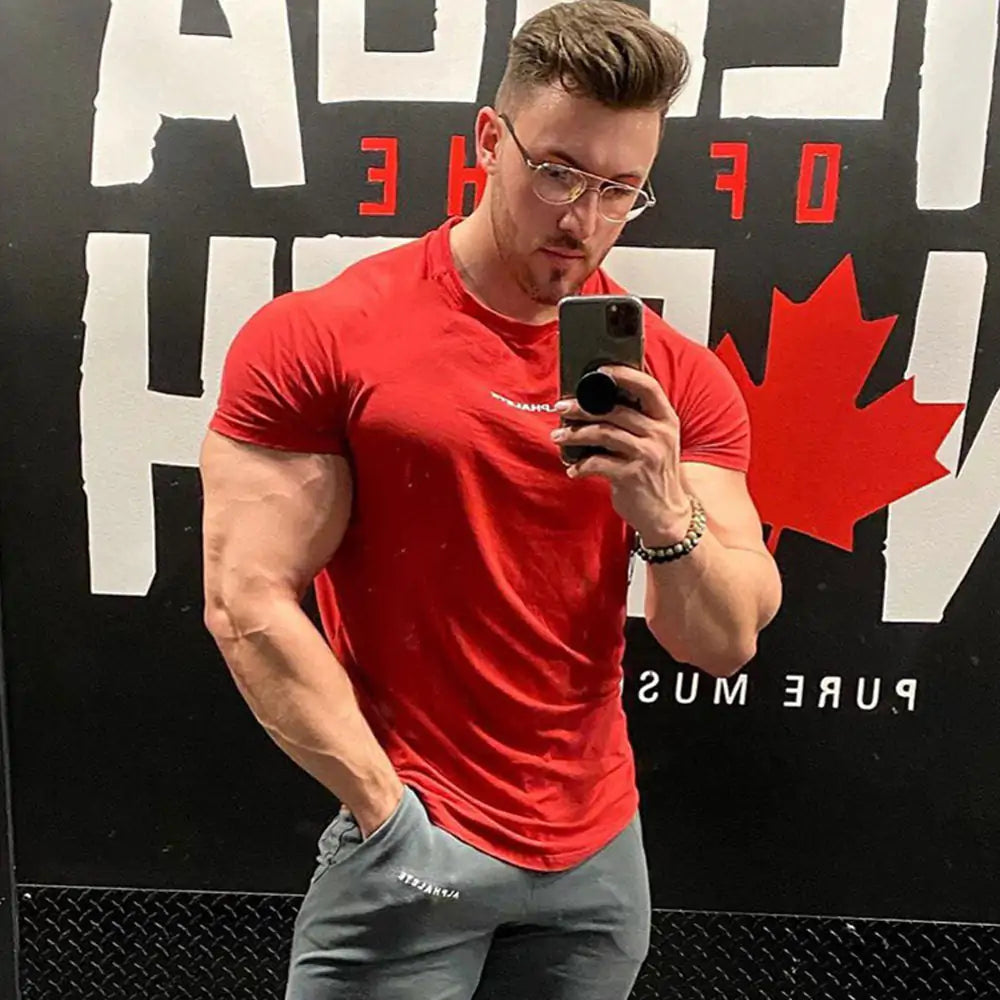 Camiseta Ajustada Hombre Gym y Fitness - High Trend Coture